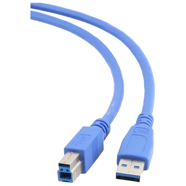 Cablu de date Cablexpert USB Type-A + USB Type-B 1.8 m / Blue photo 1