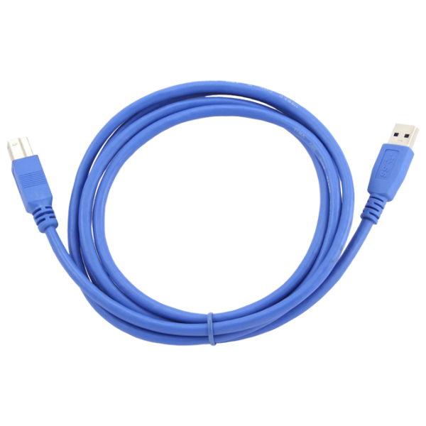 Cablu de date Cablexpert USB Type-A + USB Type-B 1.8 m / Blue photo 2