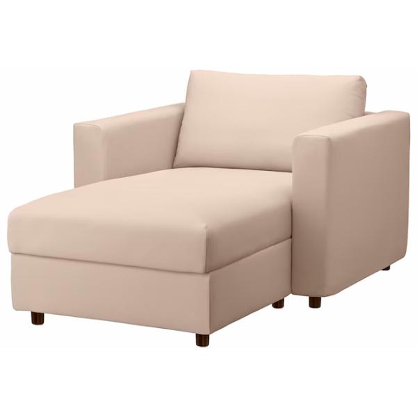 Fotoliu Ikea Vimle/Hallarp Brown Beige photo 1