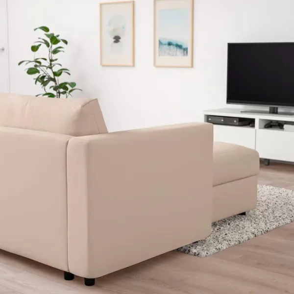 Fotoliu Ikea Vimle/Hallarp Brown Beige photo 6