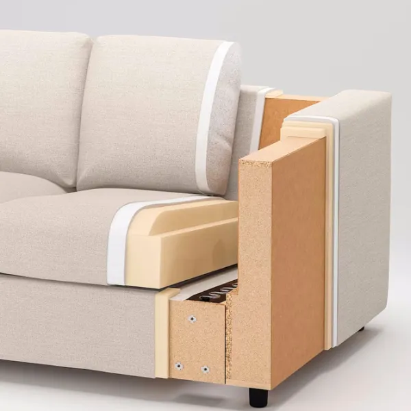 Fotoliu Ikea Vimle/Hallarp Brown Beige photo 7