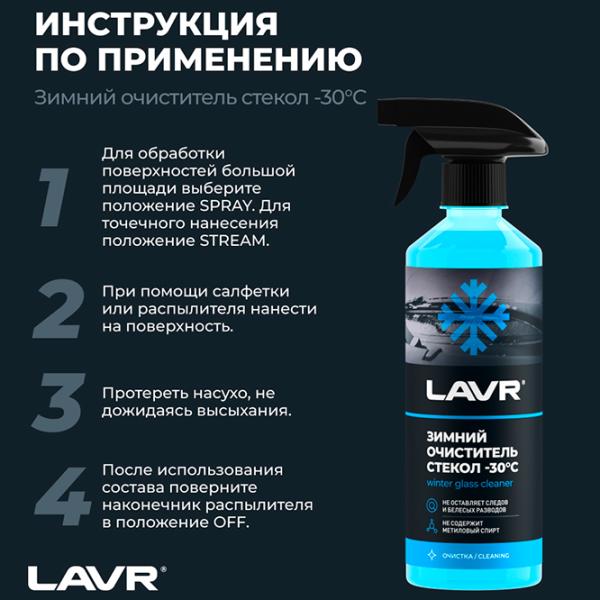Lichid de parbriz LAVR Ln1301 LVR-Ln1301 Iarnă / 0.5l / Fresh photo 6