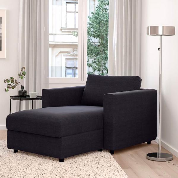 Fotoliu Ikea Vimle/Saxemara Black Dark Blue photo 2