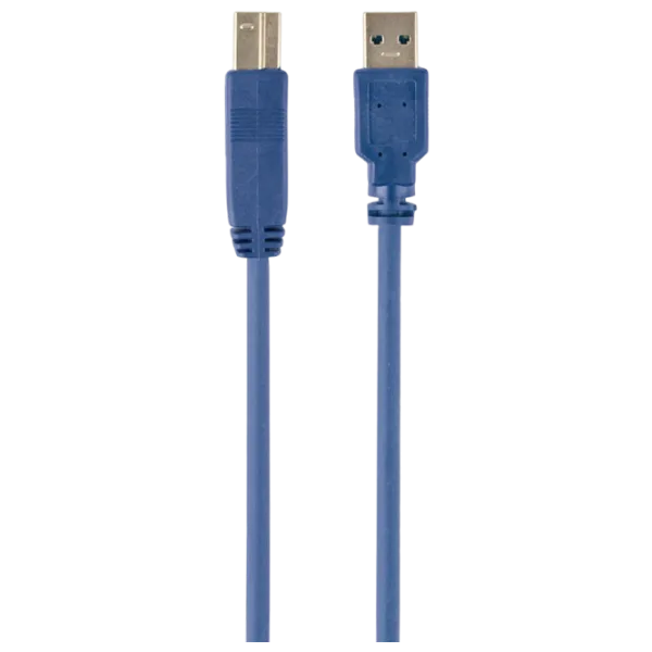 Cablu de date Gembird USB Type-A + USB Type-B 0.5 m / Blue photo 1