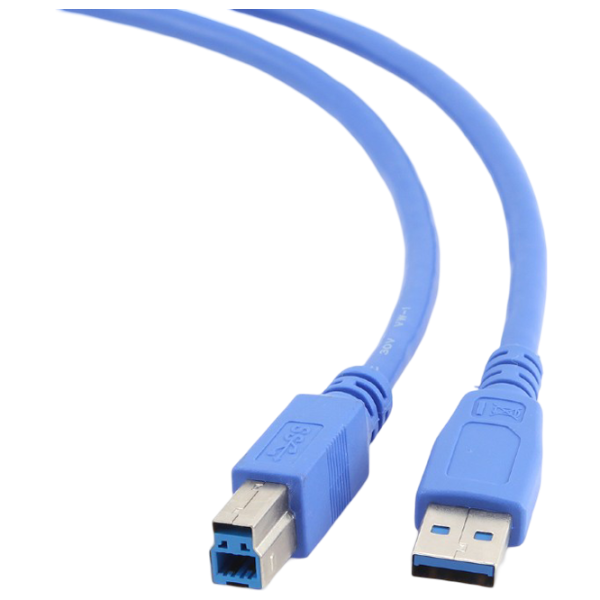 Cablu de date Gembird USB Type-A + USB Type-B 0.5 m / Blue photo 2
