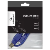 Кабель данных Gembird USB Type-A + USB Type-B 0.5 м / Синий photo 4