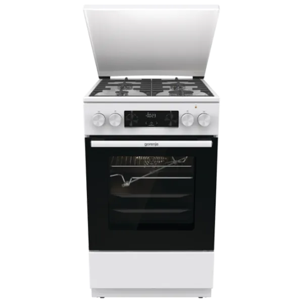 Плита Gorenje GKS5C72WF Газовая/ Белый/ Черный photo 1 Плита Gorenje GKS5C72WF Газовая/ Белый/ Черный photo 1