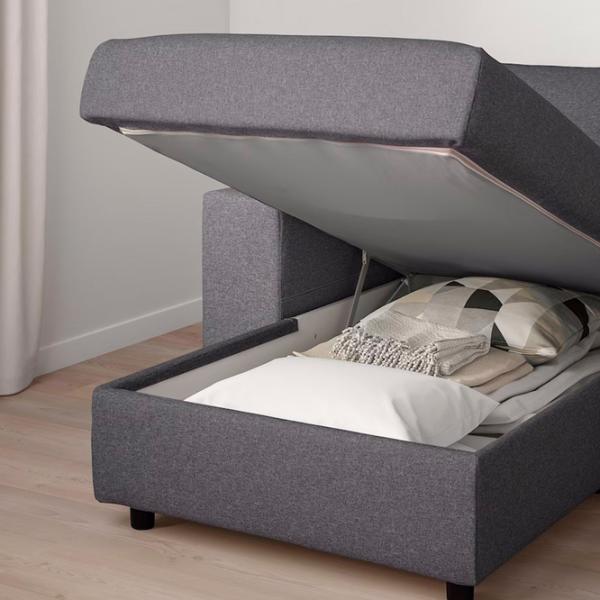 Fotoliu Ikea Vimle/Gunnared Black Gray photo 4