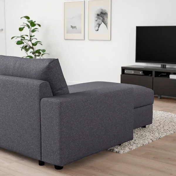 Fotoliu Ikea Vimle/Gunnared Black Gray photo 6