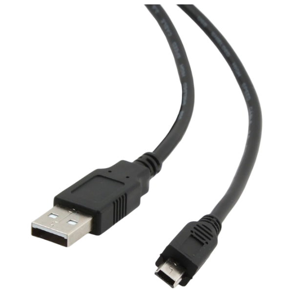 Cablu de date Cablexpert USB Type-A + mini USB 1.8 m / Black photo 3