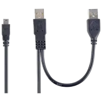 Cablu de date Cablexpert USB Type-A + mini USB 0.9 m / Black