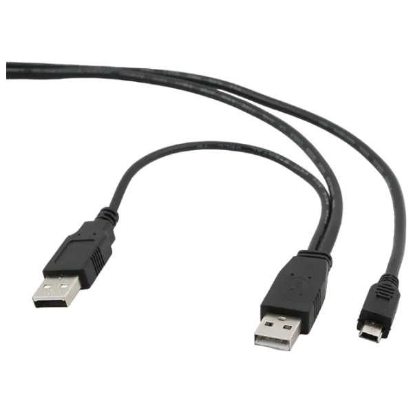 Кабель данных Cablexpert USB Type-A + mini USB 0.9 м / Черный photo 2