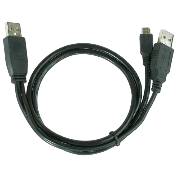 Кабель данных Cablexpert USB Type-A + mini USB 0.9 м / Черный photo 3