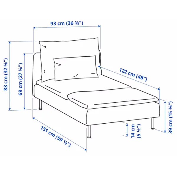Fotoliu Ikea Soderhamn/Viarp Inox Gray photo 7