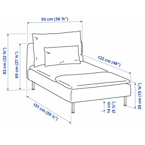 Fotoliu Ikea Soderhamn/Viarp Inox Gray photo 7