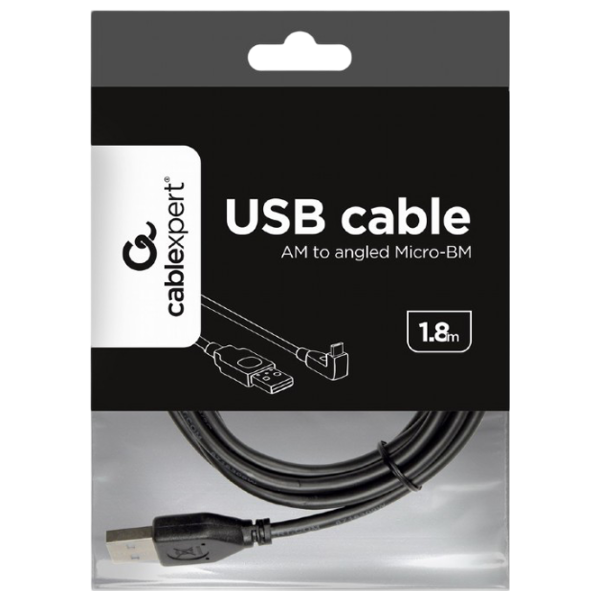 Кабель данных Cablexpert USB Type-A + microUSB 1.8 м / Черный photo 4