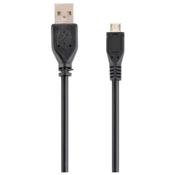 Cablu de date Gembird USB Type-A + microUSB 0.5 m / Black photo 1 Cablu de date Gembird USB Type-A + microUSB 0.5 m / Black photo 1