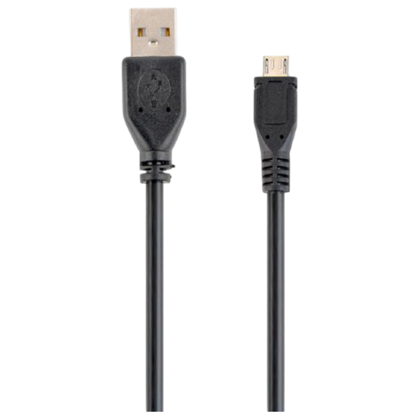 Cablu de date Gembird USB Type-A + microUSB 0.5 m / Black photo 1 Cablu de date Gembird USB Type-A + microUSB 0.5 m / Black photo 1