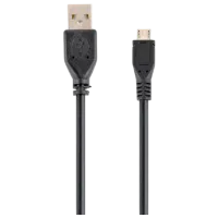 Cablu de date Gembird USB Type-A + microUSB 0.5 m / Black