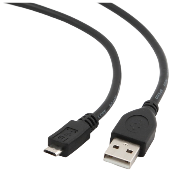 Cablu de date Gembird USB Type-A + microUSB 0.5 m / Black photo 2 Cablu de date Gembird USB Type-A + microUSB 0.5 m / Black photo 2