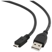Кабель данных Gembird USB Type-A + microUSB 0.5 м / Черный photo 2