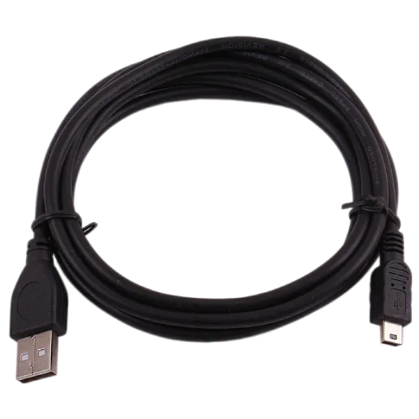 Кабель данных Cablexpert USB Type-A + mini USB 1.8 м / Черный photo 1 Кабель данных Cablexpert USB Type-A + mini USB 1.8 м / Черный photo 1