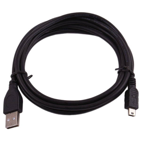 Кабель данных Cablexpert USB Type-A + mini USB 1.8 м / Черный photo 1 Кабель данных Cablexpert USB Type-A + mini USB 1.8 м / Черный photo 1