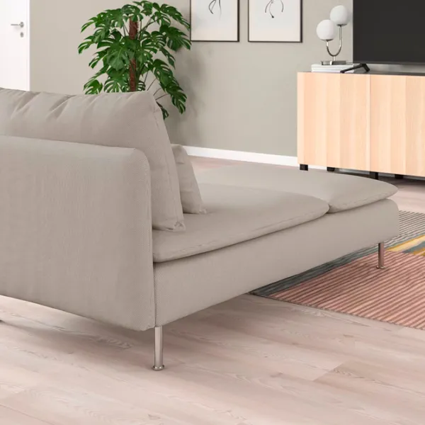 Кресло Ikea Soderhamn/Fridtuna Нержавеющая сталь Бежевый photo 3 Кресло Ikea Soderhamn/Fridtuna Нержавеющая сталь Бежевый photo 3