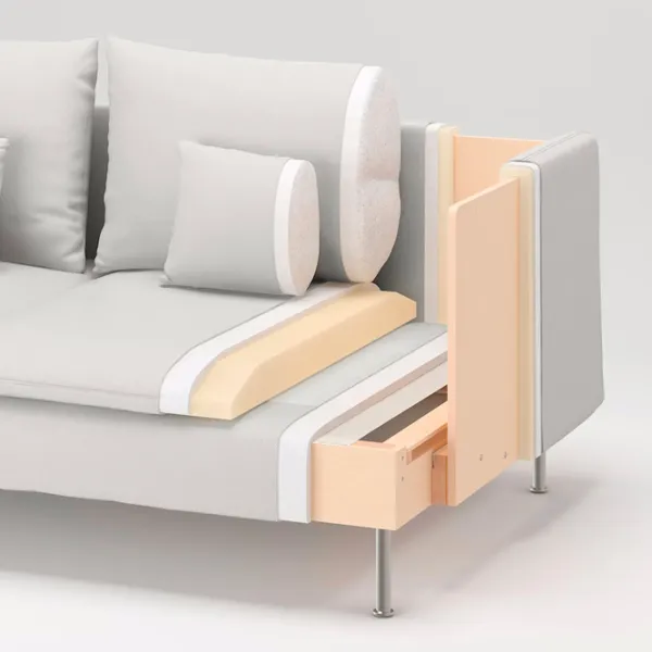 Кресло Ikea Soderhamn/Fridtuna Нержавеющая сталь Бежевый photo 8 Кресло Ikea Soderhamn/Fridtuna Нержавеющая сталь Бежевый photo 8