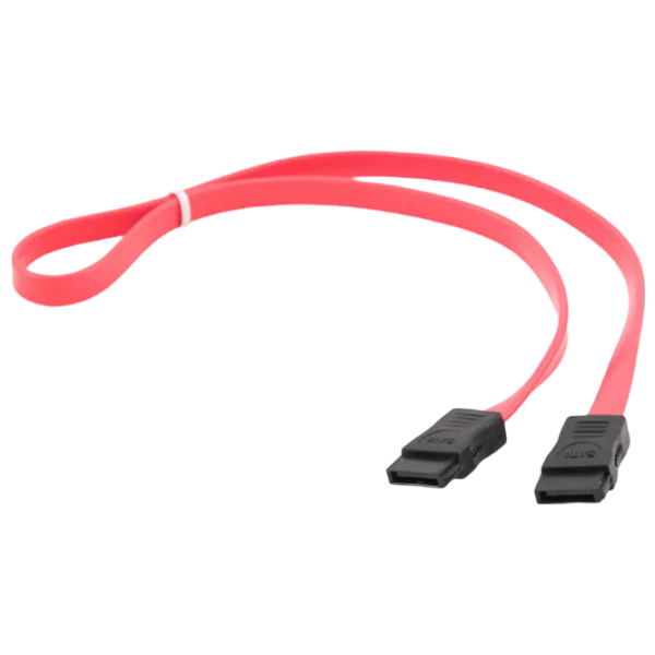 Cablu de date Cablexpert SATA III + SATA III 1 m / Red photo 3