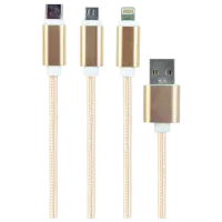 Cablu de date CC-USB2-AM31-1M-G Cablexpert USB Type-A + USB Type-C 1 m / Gold