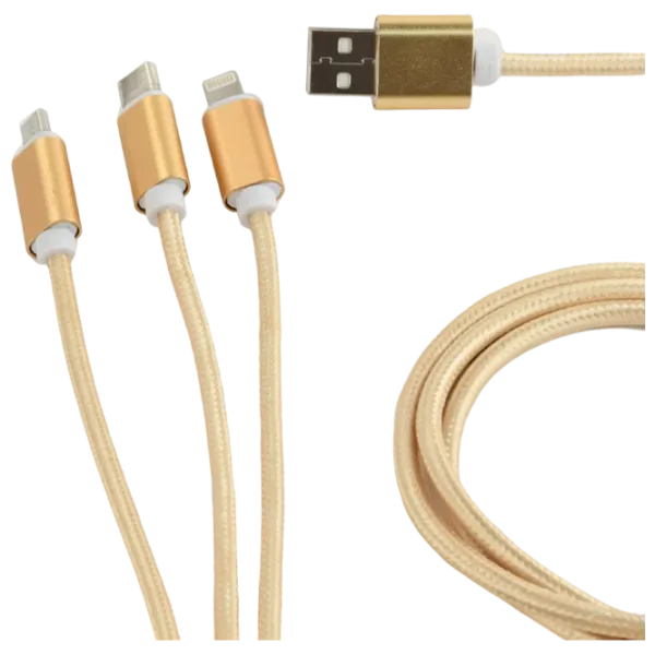 Кабель данных CC-USB2-AM31-1M-G Cablexpert USB Type-A + USB Type-C 1 м / Золото photo 2