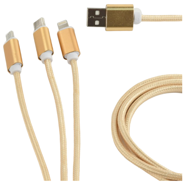 Кабель данных CC-USB2-AM31-1M-G Cablexpert USB Type-A + USB Type-C 1 м / Золото photo 2