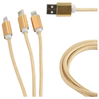 Кабель данных CC-USB2-AM31-1M-G Cablexpert USB Type-A + USB Type-C 1 м / Золото photo 2