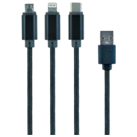 Кабель данных CC-USB2-AM31-1M Cablexpert USB Type-A + USB Type-C 1 м / Черный