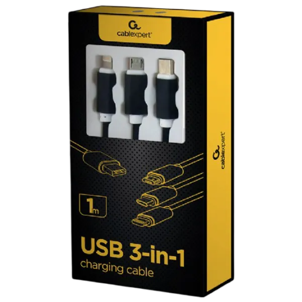 Кабель данных CC-USB2-AM31-1M Cablexpert USB Type-A + USB Type-C 1 м / Черный photo 4