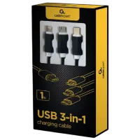 Cablu de date CC-USB2-AM31-1M Cablexpert USB Type-A + USB Type-C 1 m / Black photo 4