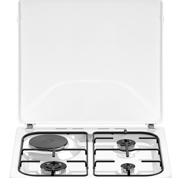 Aragaz Bauer TE 6631 WIT Pe gaz/ White/ Black photo 2 Aragaz Bauer TE 6631 WIT Pe gaz/ White/ Black photo 2