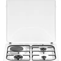 Aragaz Bauer TE 6631 WIT Pe gaz/ White/ Black photo 2