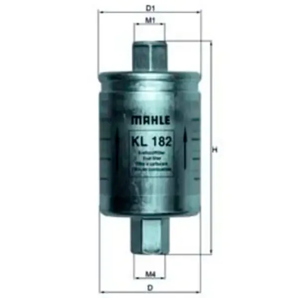 Filtru combustibil Mahle KL 182 55 mm photo 5 Filtru combustibil Mahle KL 182 55 mm photo 5