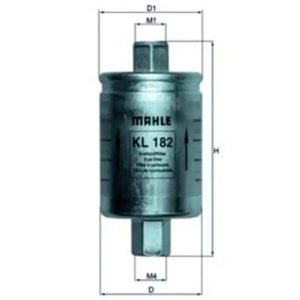 Filtru combustibil Mahle KL 182 55 mm photo 5 Filtru combustibil Mahle KL 182 55 mm photo 5