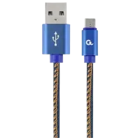 Cablu de date Cablexpert microUSB + USB Type-A 2 m / Blue
