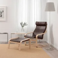 Кресло Ikea Poang Brown Бежевый photo 3