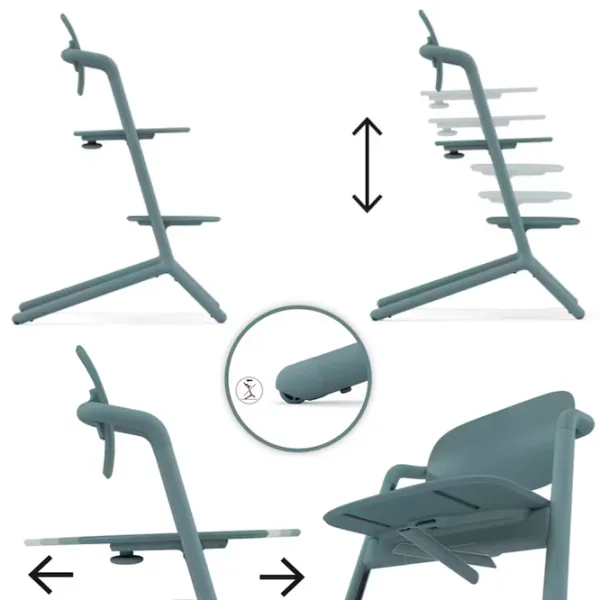 Scaun de masă Cybex Lemo 4in1 (521003199) / 6 luni / Stone Blue  photo 8