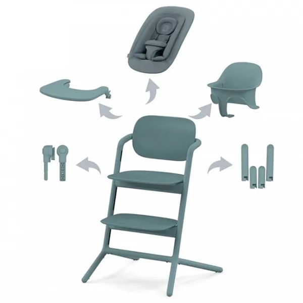Scaun de masă Cybex Lemo 4in1 (521003199) / 6 luni / Stone Blue  photo 13