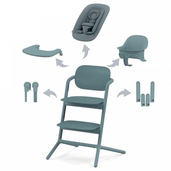 Scaun de masă Cybex Lemo 4in1 (521003199) / 6 luni / Stone Blue  photo 13