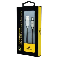 Кабель для телефона CC-USB2R-AMmBM-2M Cablexpert microUSB + USB Type-A 2 м / Черный photo 2