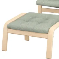 Fotoliu Ikea Poang Beige Light Green photo 5