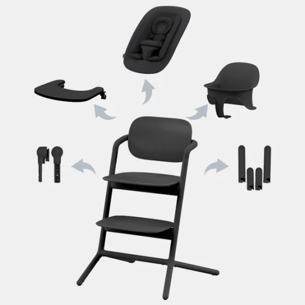 Стульчик для кормления Cybex Lemo 4in1 (521003207) / 6 месяцев / Stunning Black  photo 2