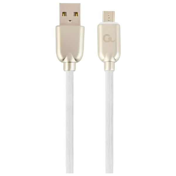 Кабель для телефона CC-USB2R-AMmBM-1M-W Cablexpert USB Type-A + microUSB 1 м / Белый photo 1